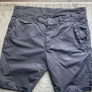Men’s gray Theory cargo shorts